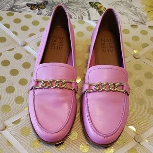 Naturalizer Leather Loafers Flats Pink 8 No Box